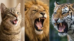 O pequeno segredo da evolução: por que é que os gatos miam e os leões e os tigres rugem?